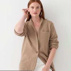 🆕 J. Crew Cocoon Sweater Blazer in Heather Mushroom